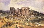 Karl Briullov, The Temple of Apollo Epkourios at Phigalia